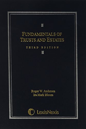 Imagen de archivo de Fundamentals of Trusts and Estates a la venta por Better World Books