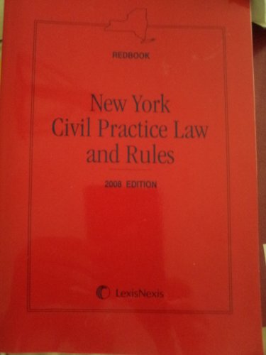 9781422419540: New York CPLR (Redbook) - 2008 Edition