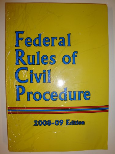 Stock image for Federal Rules of Civil Procedure 2008-09 Edition (Lexis Nexis 2008-2009) for sale by ThriftBooks-Atlanta