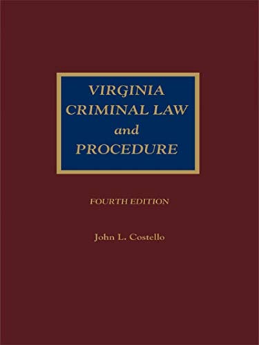 9781422421932: Virginia Criminal Law and Procedure