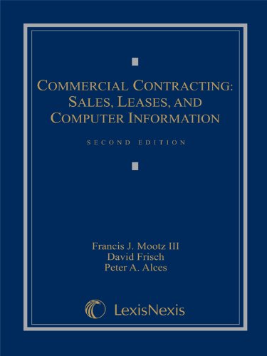 Beispielbild fr Commercial Contracting : Sales, Leases, and Computer Information zum Verkauf von Better World Books