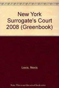 Stock image for New York Surrogate's Court 2009 (Greenbook) for sale by Southern Maryland Books