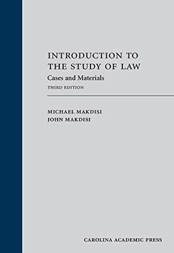 9781422428733: Introduction to the Study of Law