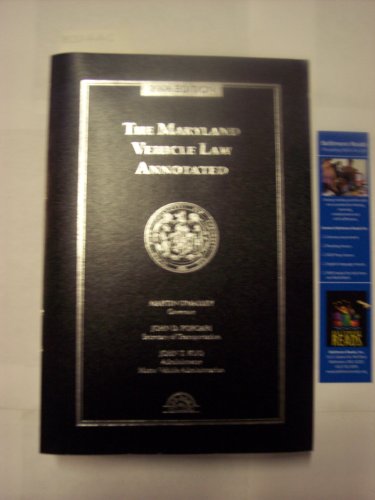 Stock image for The Maryland Vehicle Law Annotated 2008 Edition for sale by BookHolders