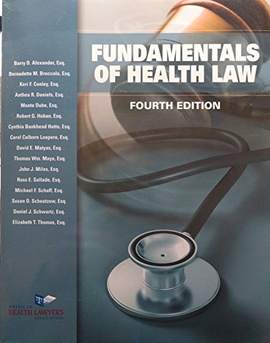 Imagen de archivo de Fundamentals of Health Law a la venta por GoldenWavesOfBooks