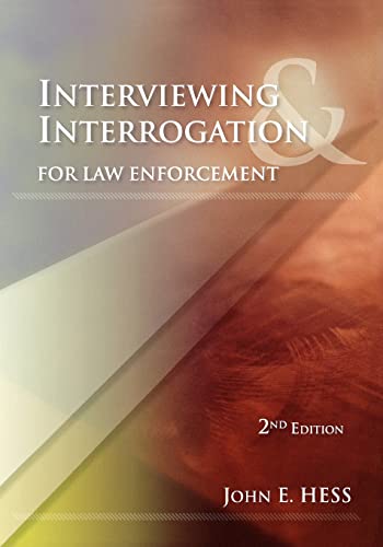 Stock image for Interviewing and Interrogation for Law Enforcement for sale by Chiron Media
