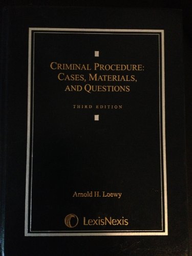 Imagen de archivo de Criminal Procedure: Cases, Materials, and Questions a la venta por Phatpocket Limited