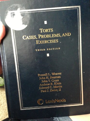 Beispielbild fr Torts: Cases, Problems, and Exercises zum Verkauf von Wonder Book