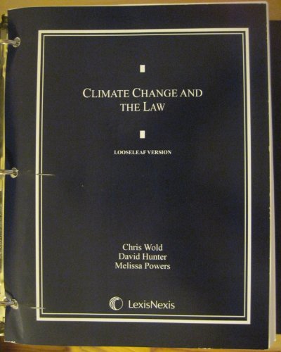 Stock image for Climate Change and the Law (Loose-leaf version) for sale by books4u31