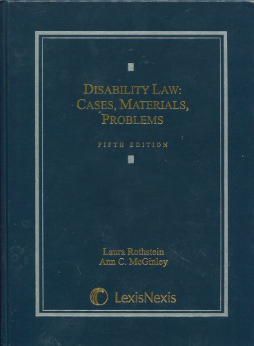 Stock image for Disability Law: Cases, Materials, Problems for sale by BooksRun
