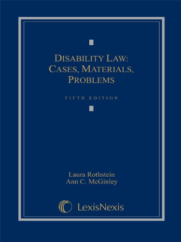 Imagen de archivo de Disability Law: Cases, Materials, Problems (Loose-leaf version) a la venta por HPB-Red