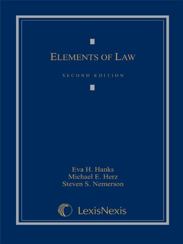 Beispielbild fr Elements of Law zum Verkauf von BooksRun