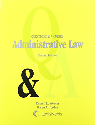 Beispielbild fr Questions & Answers: Administrative Law zum Verkauf von Irish Booksellers