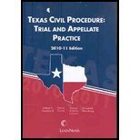 Beispielbild fr Texas Civil Procedure: Trial and Appellate Practice zum Verkauf von HPB-Red