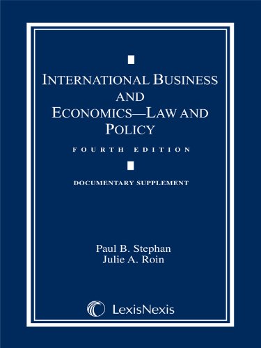 Stock image for International Business and Economics: Documentary Supplement for sale by POQUETTE'S BOOKS