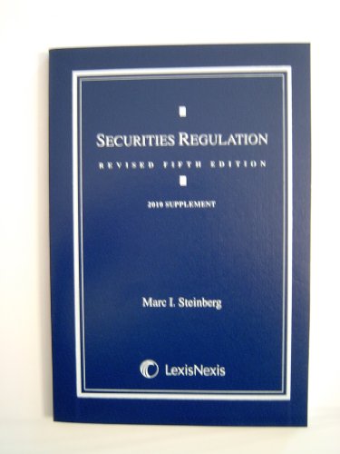 Beispielbild fr Securities Regulation 2010 Supplement zum Verkauf von COLLINS BOOKS