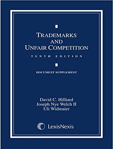 Beispielbild fr Trademarks and Unfair Competition : Document Supplement zum Verkauf von dsmbooks