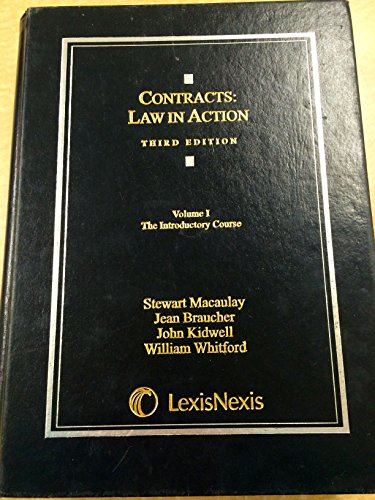 Imagen de archivo de Contracts : Law in Action a la venta por Better World Books