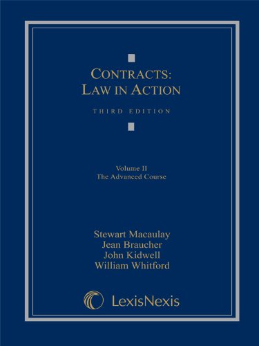 Imagen de archivo de Contracts: Law in Action a la venta por ThriftBooks-Dallas