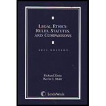 9781422483220: Title: Legal Ethics Rules Statutes and Comparisons