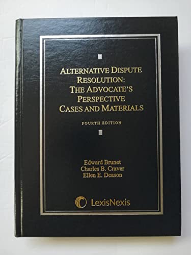 Beispielbild fr Alternative Dispute Resolution: The Advocate's Perspective zum Verkauf von Wonder Book