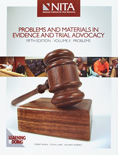 Imagen de archivo de Problems and Materials in Evidence and Trial Advocacy (Problems, Volume II) a la venta por Decluttr