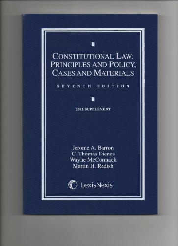 9781422494639: Constitutional Law 2011-Supplement