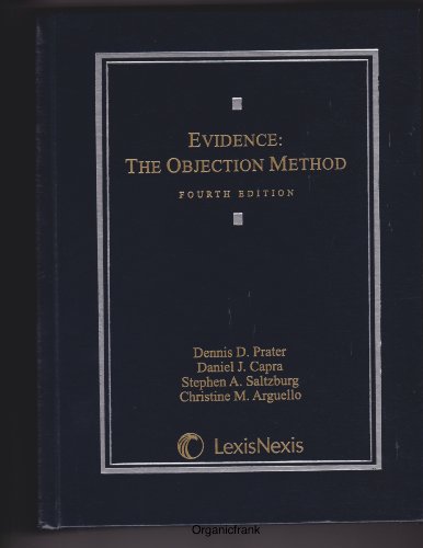 Imagen de archivo de Evidence : The Objection Method a la venta por Better World Books