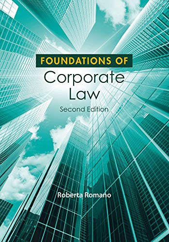 Beispielbild fr Foundations of Corporate Law (Foundations of Law Series) zum Verkauf von BooksRun