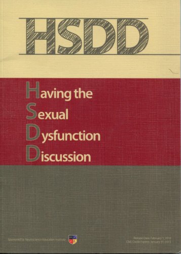 Beispielbild fr HSDD ~ Having the Sexual Dysfunction Discussion zum Verkauf von Modetz Errands-n-More, L.L.C.
