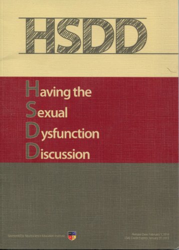 Imagen de archivo de HSDD ~ Having the Sexual Dysfunction Discussion a la venta por Modetz Errands-n-More, L.L.C.