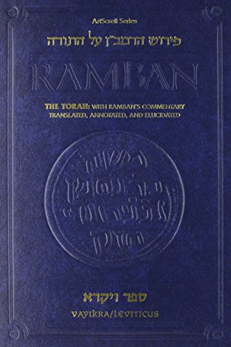 Beispielbild fr The Torah With Ramban's Commentary Translated, Annotated and Elucidated: Ramban 5 Vayikra/Leviticus zum Verkauf von HPB-Diamond