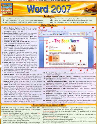 Stock image for Quick Study Computer. Word 2007 for sale by Valley Books