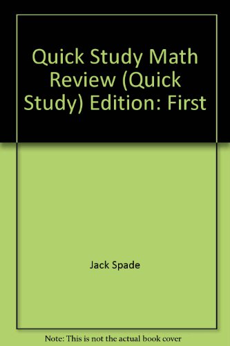 Stock image for Quick Study Math Review (Quick Study) for sale by SecondSale