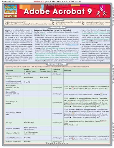 Quick Study Academic. Adobe Acrobat 9