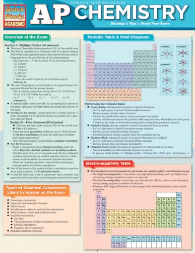 Imagen de archivo de Ap Chemistry (Quick Study Academic) a la venta por BooksRun
