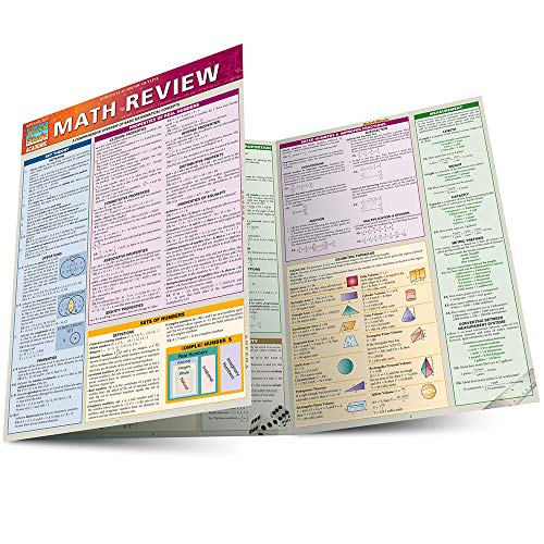 Beispielbild fr Math Review: a QuickStudy Laminated Reference Guide (Quick Study: Academic) zum Verkauf von ZBK Books