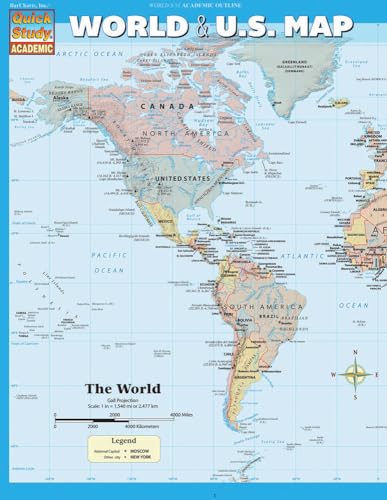 Stock image for World &amp; US Map for sale by Blackwell's