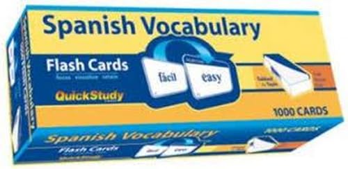 9781423221661: Spanish Vocabulary Flash Cards (Quick Study)