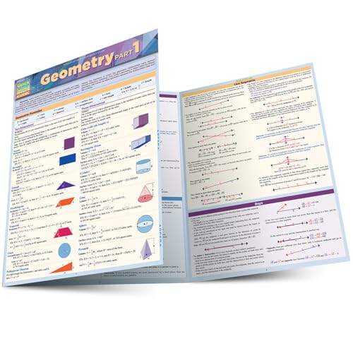 9781423234715: Geometry Part 1: QuickStudy Laminated Reference Guide (Quick Study Academic)