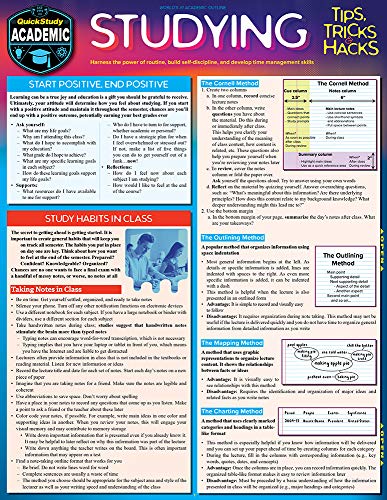 Immagine dell'editore per Studying Tips, Tricks & Hacks QuickStudy Laminated Reference Guide (QuickStudy Academic) venduto da Ria Christie Collections