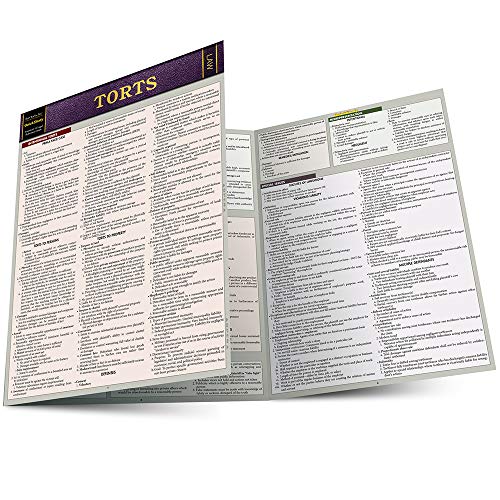 Stock image for Torts: Quickstudy Laminated Reference Guide (Law: Quick Study) for sale by BooksRun