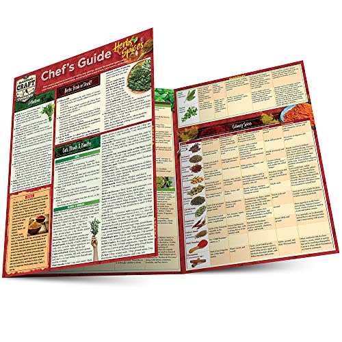 Stock image for Chef's Guide to Herbs & Spices: a QuickStudy Laminated Reference Guide (Quickstudy Reference Guide) for sale by HPB-Emerald