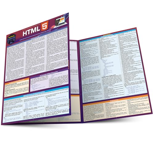 Stock image for HTML 5: A Quickstudy Laminated Reference Guide for sale by Lakeside Books