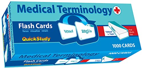 Stock image for Medical Terminology Flash Cards (1000 cards): a QuickStudy Reference Tool for sale by BooksRun