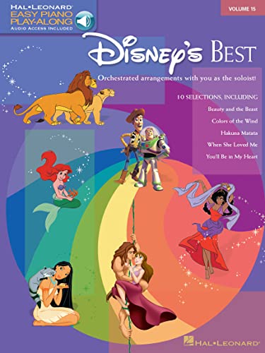 Imagen de archivo de Disney's Best [With CD] (Easy Piano CD Play-Along (Hal Leonard)): Easy Piano Play-Along: Volume 15 - 10 Selections a la venta por WorldofBooks