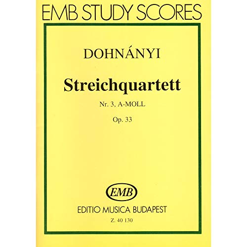 Beispielbild fr Streichquartett Nr. 3, A-Moll, Op. 33 zum Verkauf von Buchpark