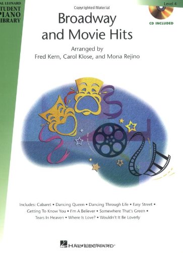 Imagen de archivo de Broadway and Movie Hits - Level 4 - Book/CD Pack: Hal Leonard Student Piano Library a la venta por -OnTimeBooks-