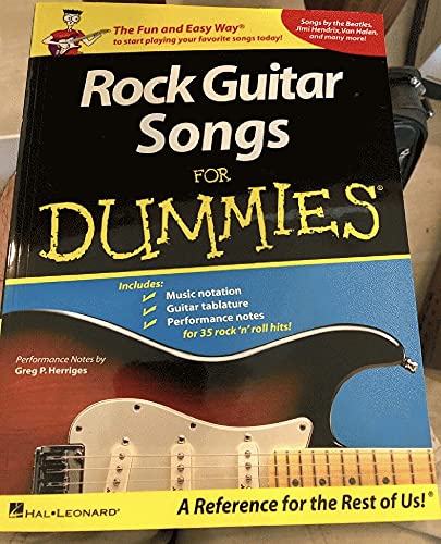 9781423407768: Rock Guitar Songs for Dummies