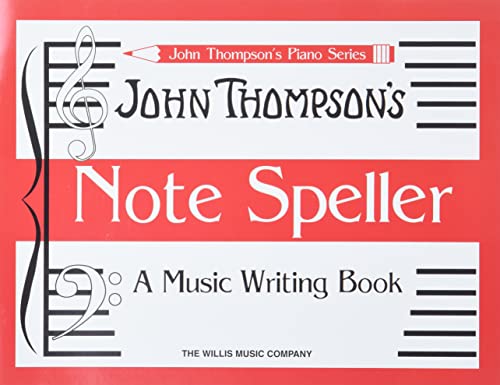9781423410782: Note speller piano: A Music Writing Book (John Thompson's Piano)